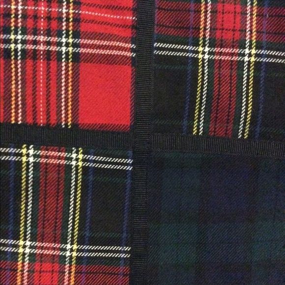 Talbots Red Plaid Patchwork Vest - Size Med - Picture 5 of 9